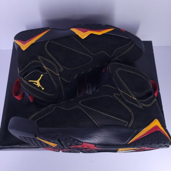Nike Air Jordan 7 VII Retro Citrus CU9307-081 Black Orange Size 10.5 Pre Owned - Picture 10 of 16